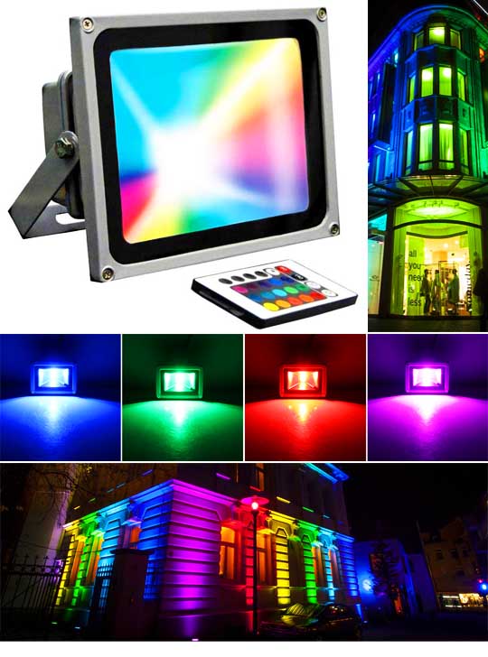 Прожектор RGB 200Вт с пультом